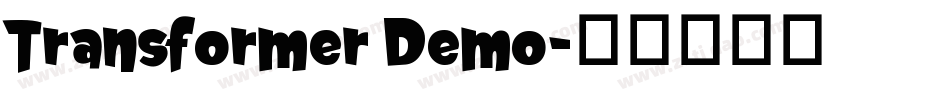 Transformer Demo字体转换